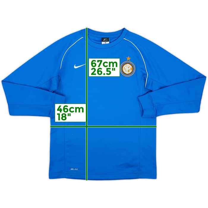 2013-14 Inter Milan Nike Sweat Top - 7/10 - (XL.Boys)