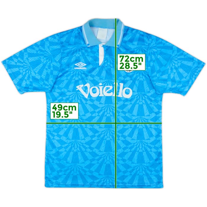 1991-93 Napoli Match Issue Home Shirt #14