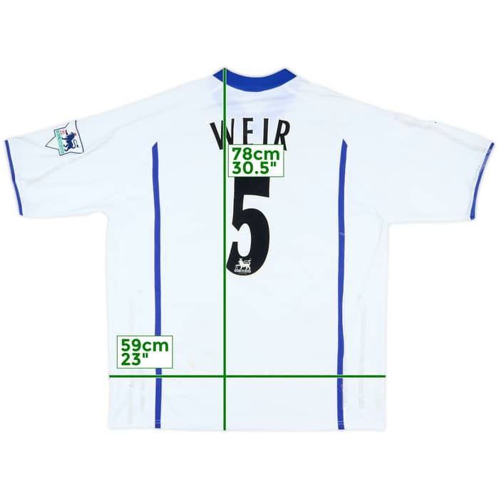 2002-03 Everton Away Shirt Weir #5 - 3/10 - (XL)
