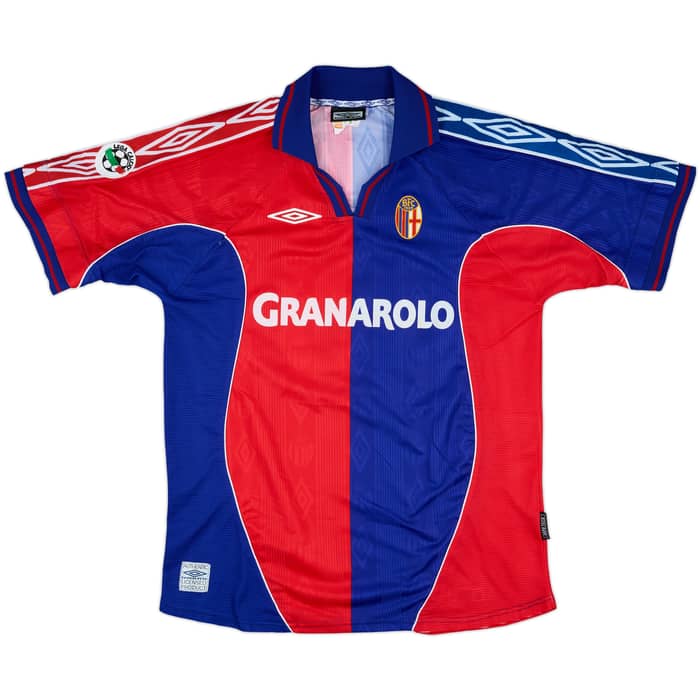 2000-01 Bologna Match Issue Home Shirt Cipriani #18