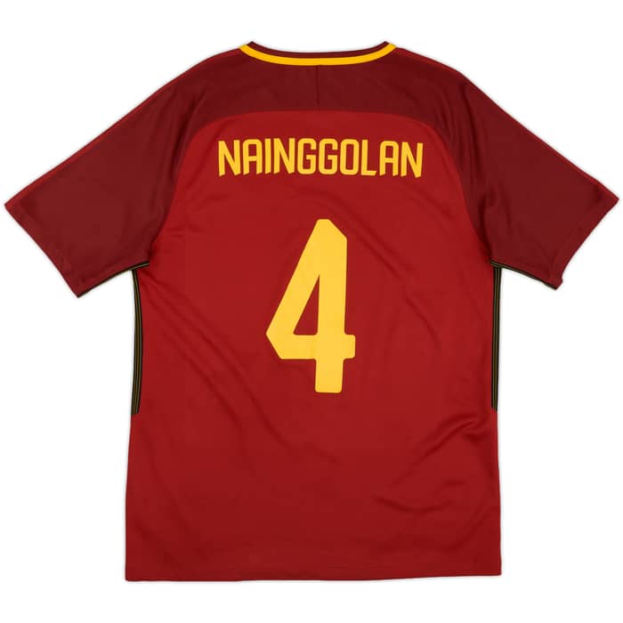 2017-18 Roma Home Shirt Nainggolan #4 - 7/10 - (L)