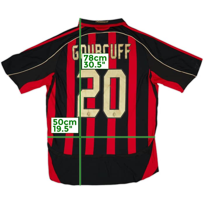 2006-07 AC Milan Home Shirt Gourcuff #20 - 4/10 - (L)