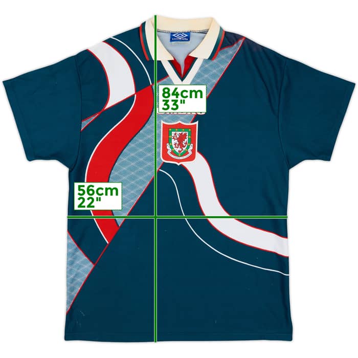 1995-96 Wales Away Shirt - 8/10 - (XL)