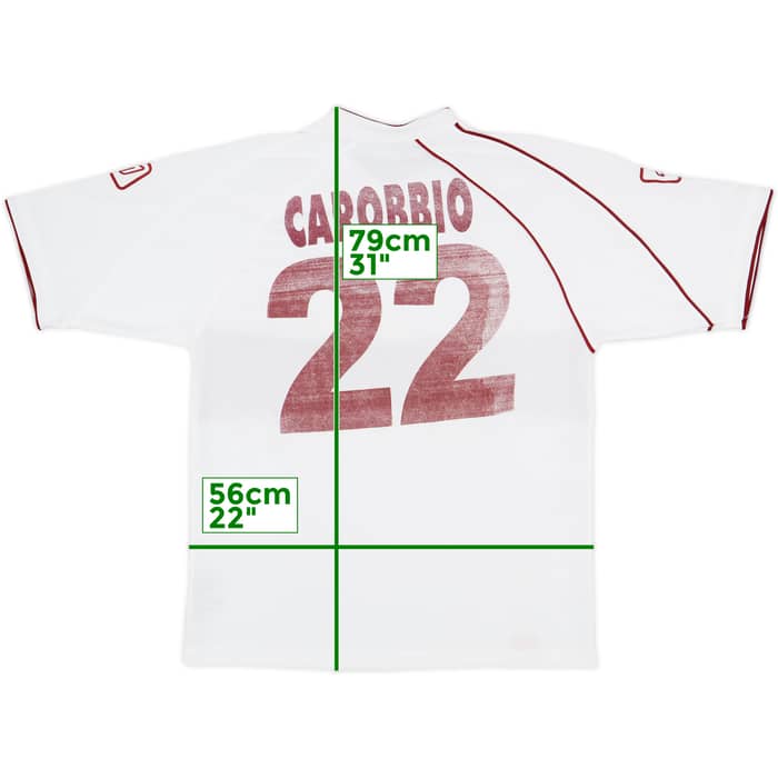 2005-06 Reggina Away Shirt Carobbio #22 - 5/10 - (XL)