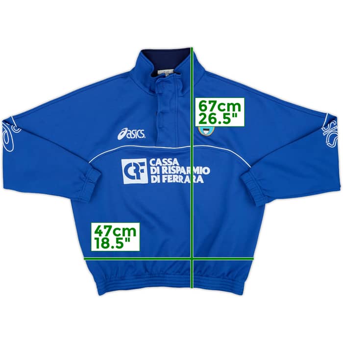 2002-03 SPAL Asics 1/4 Zip Drill Top - 8/10 - (XL)