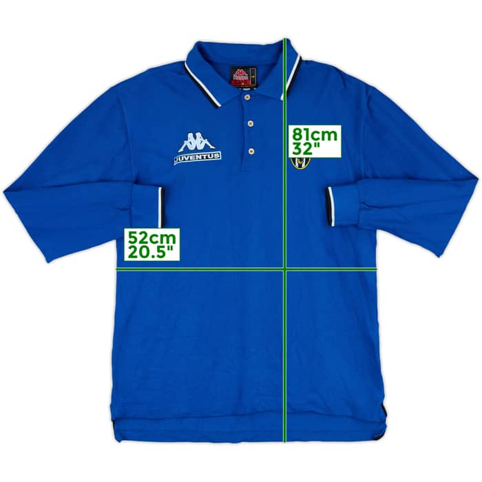 1998-99 Juventus Kappa Polo L/S Shirt - 5/10 - (L)