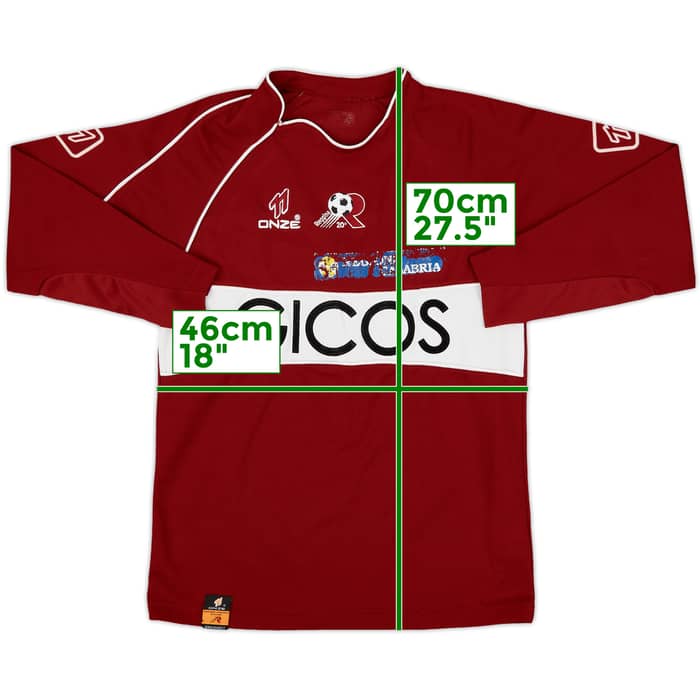 2005-06 Reggina Home L/S Shirt - 5/10 - (S)