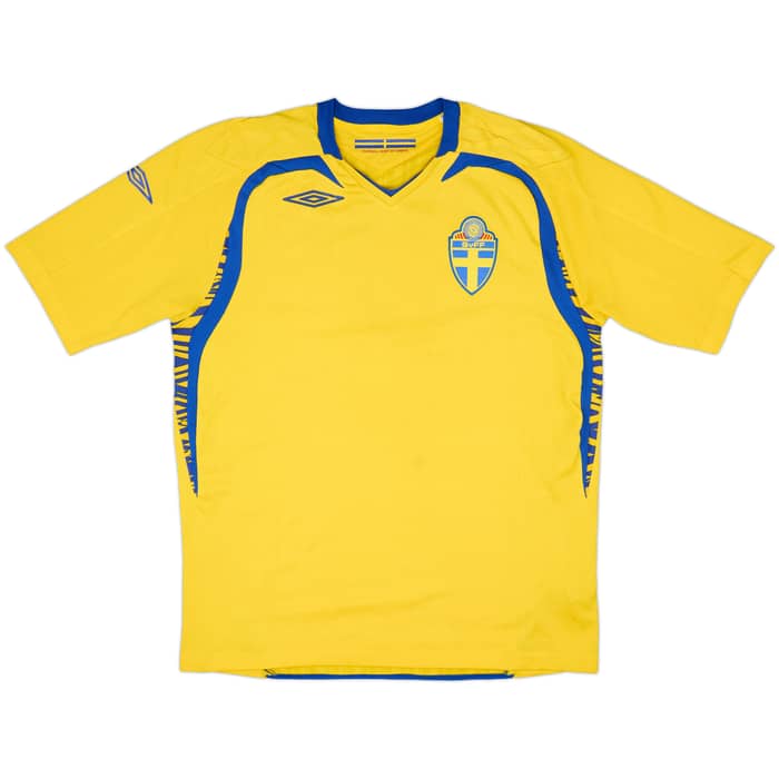 2007-09 Sweden Home Shirt - 4/10 - (L)