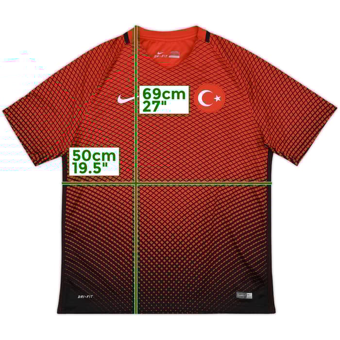 2016-17 Turkey Home Shirt - 9/10 - (L)