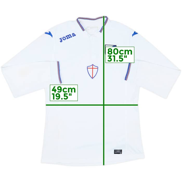 2015-16 Sampdoria Away L/S Shirt - 7/10 - (L)