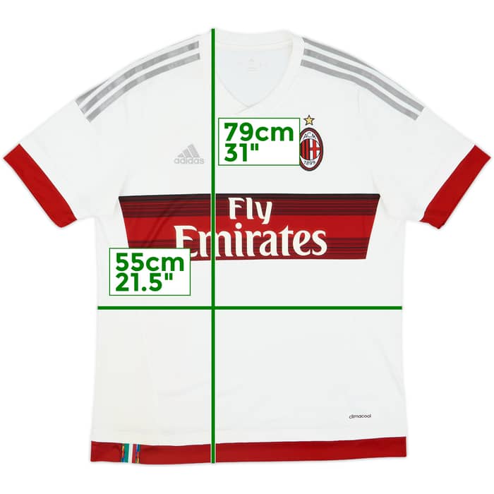 2015-16 AC Milan Away Shirt - 4/10 - (L)