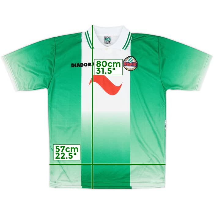 1996-98 Rapid Vienna European Home Shirt #9 - 6/10 - (L)