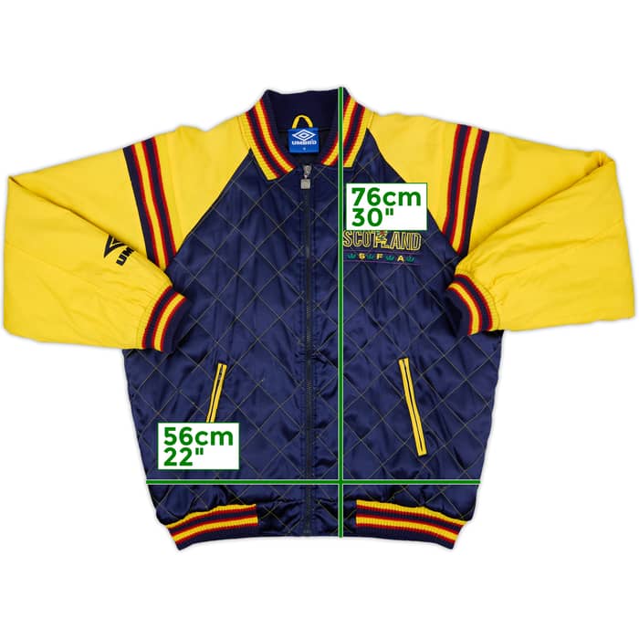 1994-96 Scotland Umbro Padded Track Jacket - 8/10 - (M)