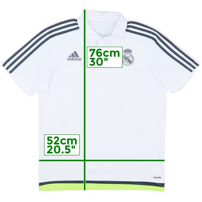 2015-16 Real Madrid adidas Polo Shirt - 6/10 - (M)