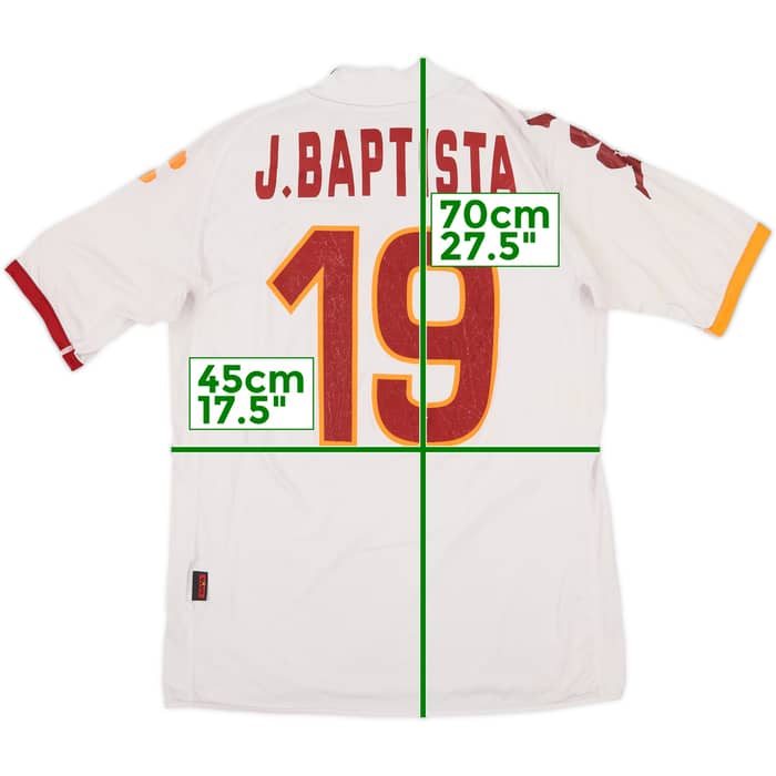 2008-09 Roma Away Shirt J. Baptista #19 - 4/10 - (S)