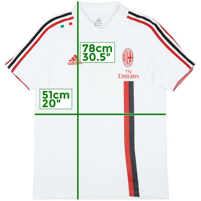 2011-12 AC Milan adidas Polo Shirt - 8/10 - (L)