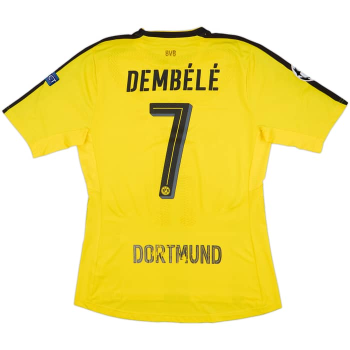 2016-17 Borussia Dortmund Authentic Home Shirt (ACTV Fit) Dembele #7 - 5/10 - (XL)