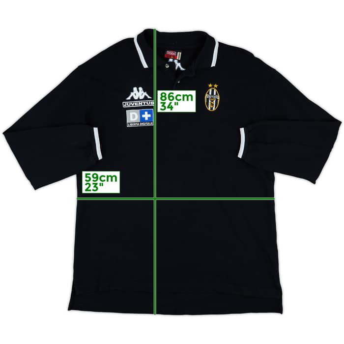 1998-99 Juventus Kappa Polo L/S Shirt - 9/10 - (XL)
