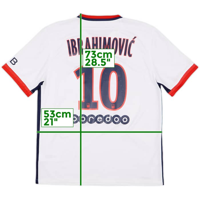 2015-16 Paris Saint-Germain Away Shirt Ibrahimovic #10 - 9/10 - (L)