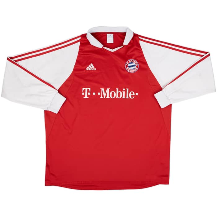 2003-04 Bayern Munich Home L/S Shirt Ballack #13 - 6/10 - (XXL)