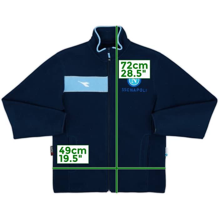 2002-03 Napoli Diadora Fleece Track Jacket - 8/10 - (S)