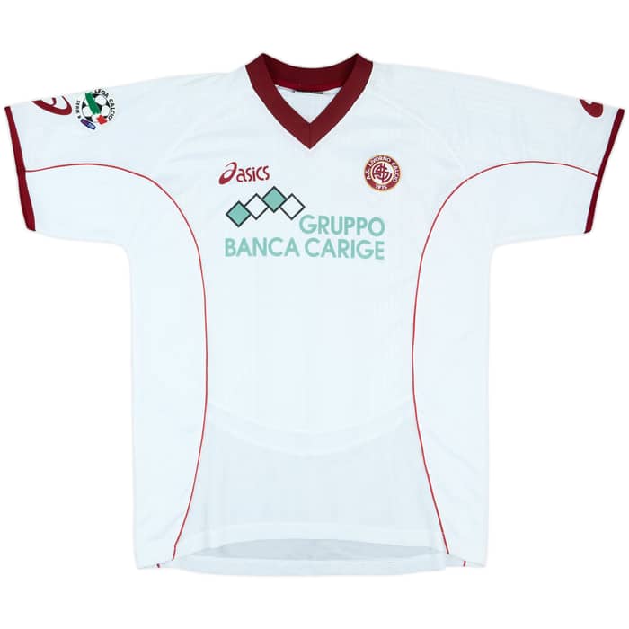 2003-04 Livorno Match Issue Away Shirt Ruotolo #67