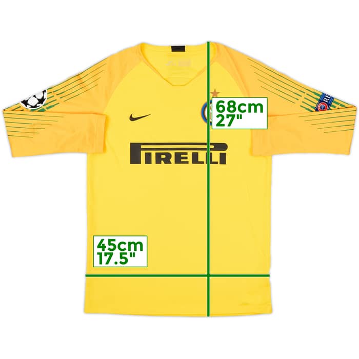 2018-19 Inter Milan GK Shirt - 7/10 - (XL.Boys)