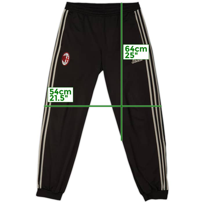 2015-16 AC Milan adidas Track Pants/Bottoms - 8/10 - (M)