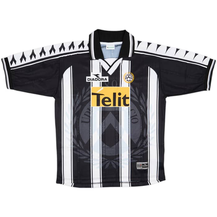 1999-00 Udinese Home Shirt Van Der Vegt #8 - 8/10 - (XL)