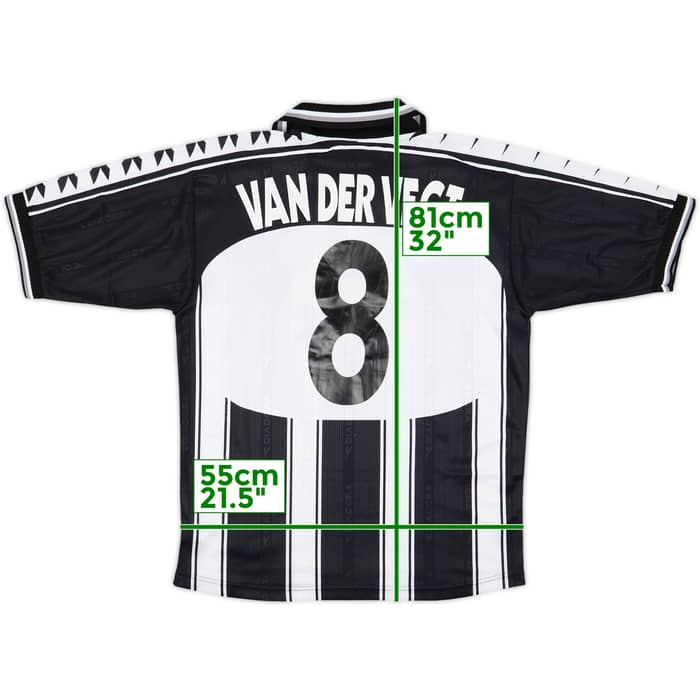 1999-00 Udinese Home Shirt Van Der Vegt #8 - 8/10 - (XL)