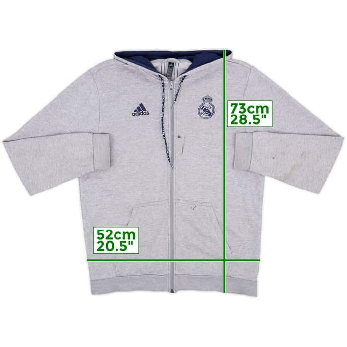 2019-20 Real Madrid adidas Hooded Track Jacket - 5/10 - (L)
