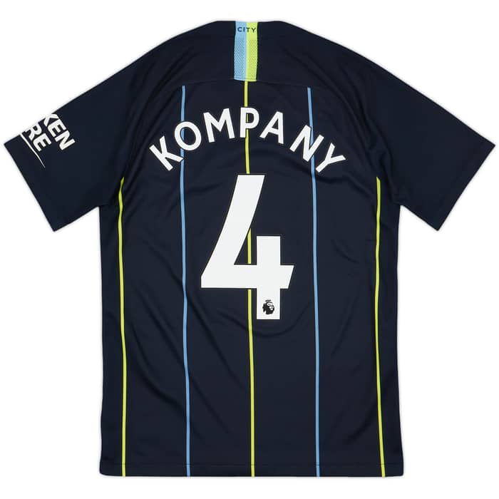 2018-19 Manchester City Away Shirt Kompany #4 - 9/10 - (S)
