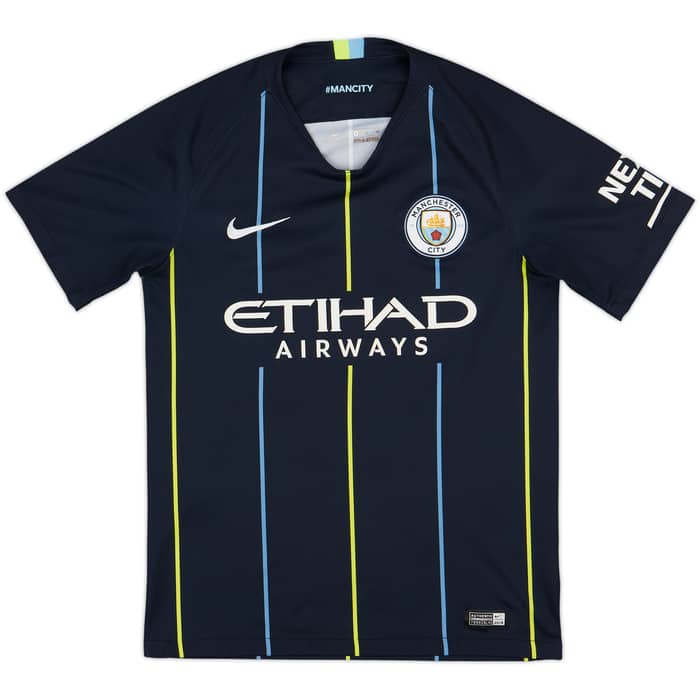 2018-19 Manchester City Away Shirt Kompany #4 - 9/10 - (S)