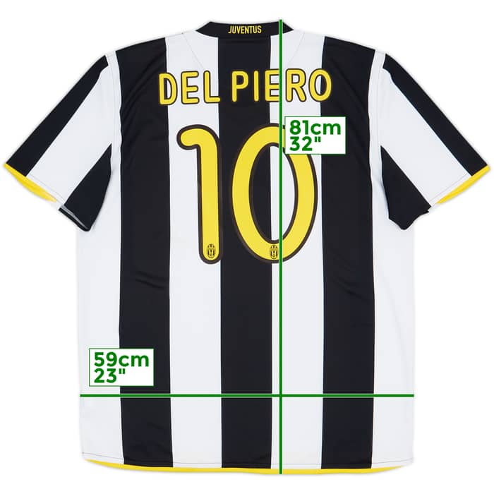 2008-09 Juventus Home Shirt Del Piero #10 - 10/10 - (XL)
