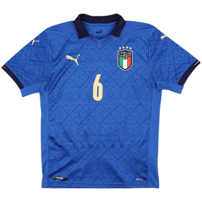2020-21 Italy Home Shirt Verratti #6 - 10/10 - (S)