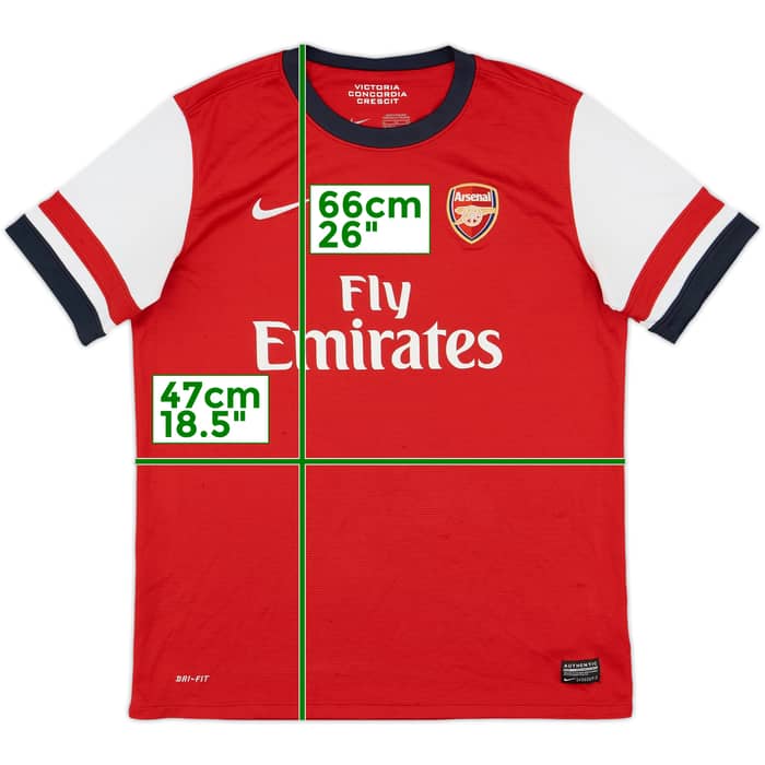 2012-14 Arsenal Home Shirt Giroud - 7/10 - (XL.Boys)