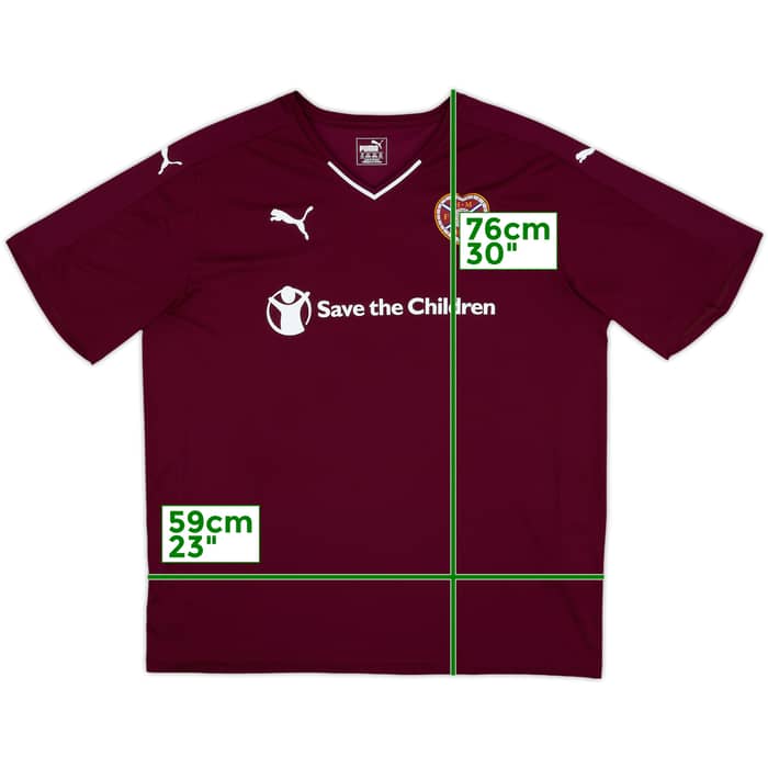 2015-16 Hearts Home Shirt - 9/10 - (XXL)