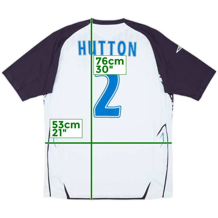 2007-08 Rangers Away Shirt Hutton #2 - 7/10 - (L)