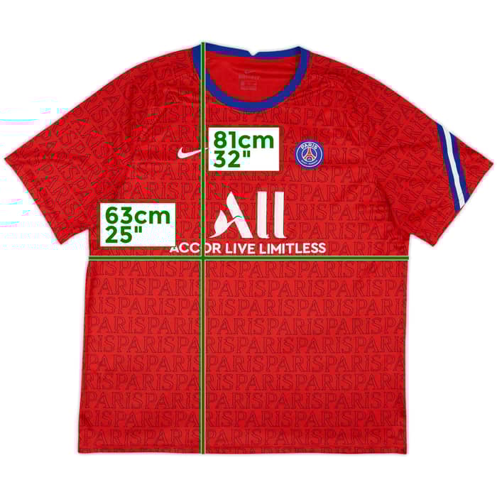 2020-21 Paris Saint-Germain Nike Training Shirt - 7/10 - (XXL)