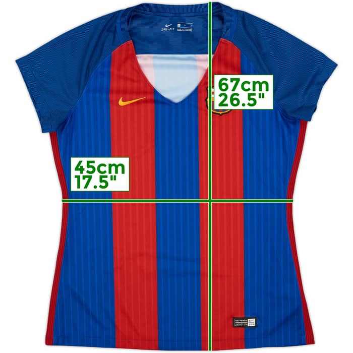 2016-17 Barcelona Home Shirt - 9/10 - (Women's L)