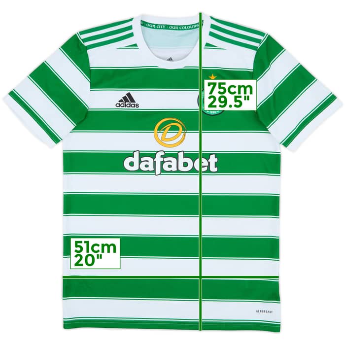 2021-22 Celtic Home Shirt - 9/10 - (M)