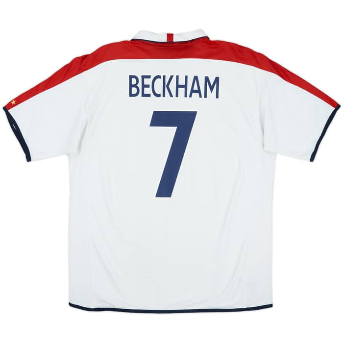 2003-05 England Home Shirt Beckham #7 - 5/10 - (XXL)
