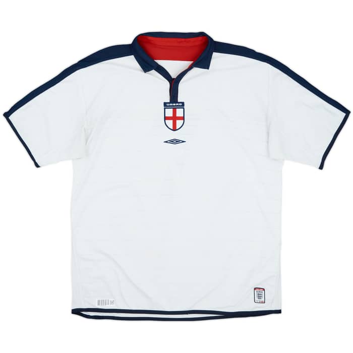 2003-05 England Home Shirt Beckham #7 - 5/10 - (XXL)