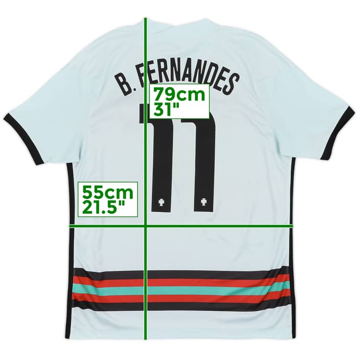 2020-22 Portugal Away Shirt B.Fernandes #11 - 9/10 - (L)