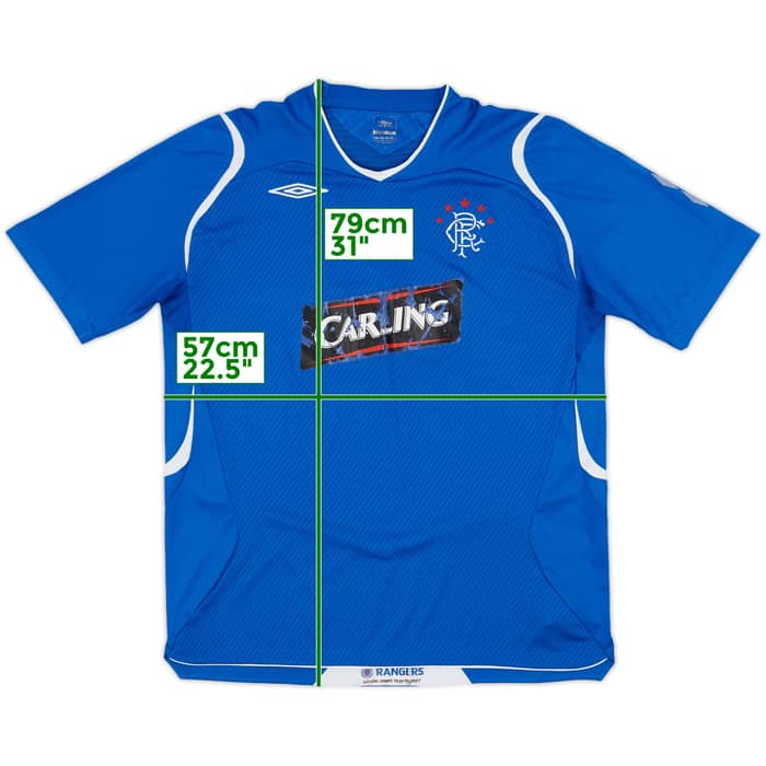 2008-09 Rangers Home Shirt - 4/10 - (XL)