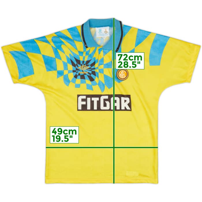 1991-92 Inter Milan Third Shirt - 8/10 - (S)