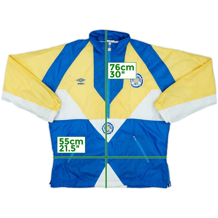 1990-91 Leeds United Umbro Track Jacket - 8/10 - (M)