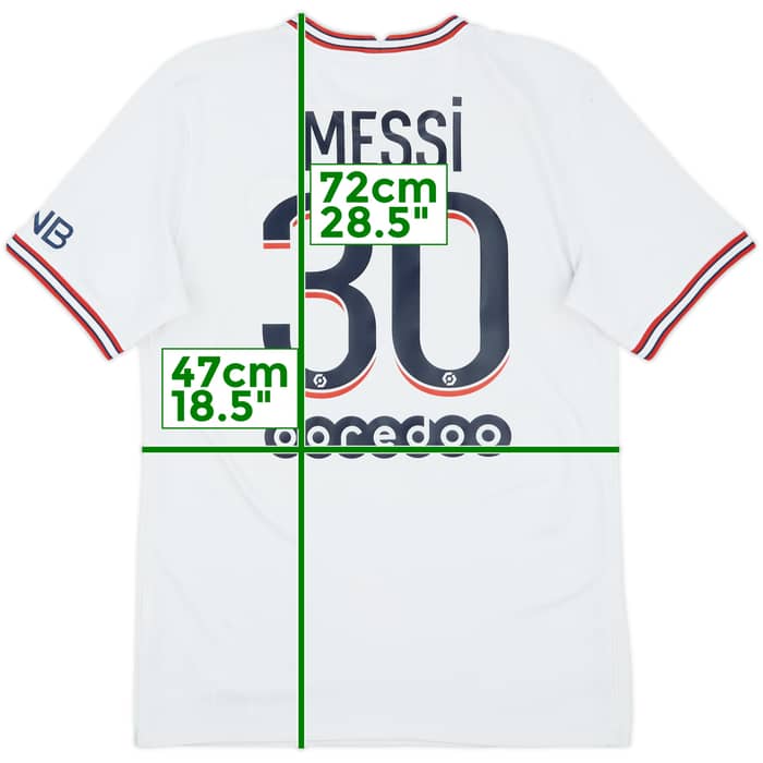 2021-22 Paris Saint-Germain Fourth Shirt Messi #30 - 7/10 - (S)