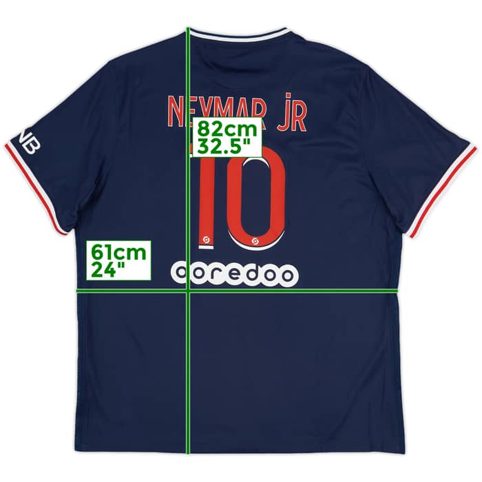 2020-21 Paris Saint-Germain Home Shirt Neymar Jr #10 - 9/10 - (XXL)