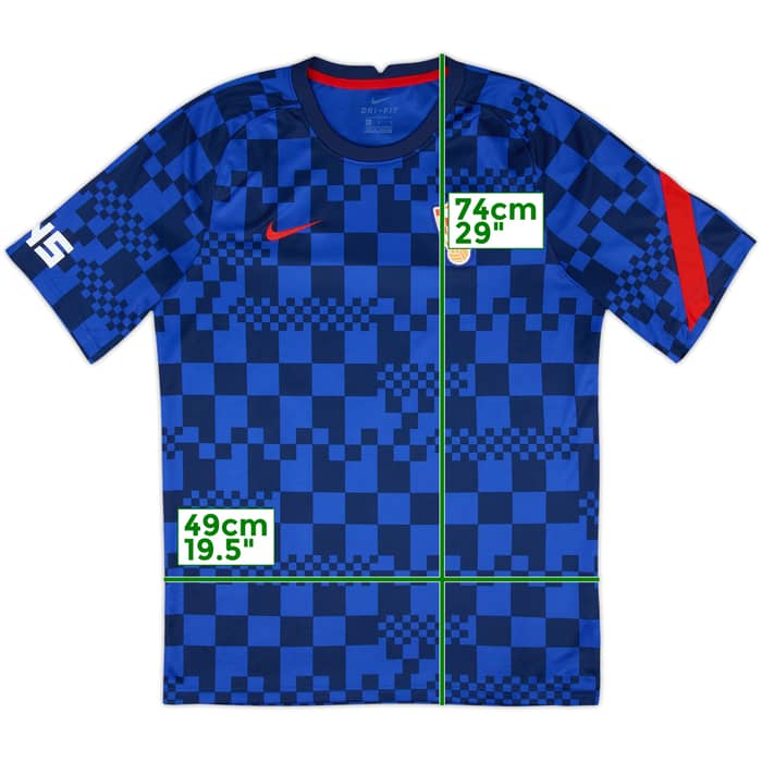 2020-21 Croatia Nike Training Shirt - 9/10 - (M)